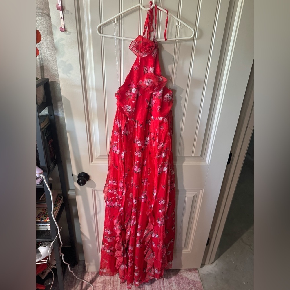 NEW w TAGS 🏷️ FASHION NOVA Floor-length Floral Maxi Dress (Women’s Size Large) - Picture 8 of 17